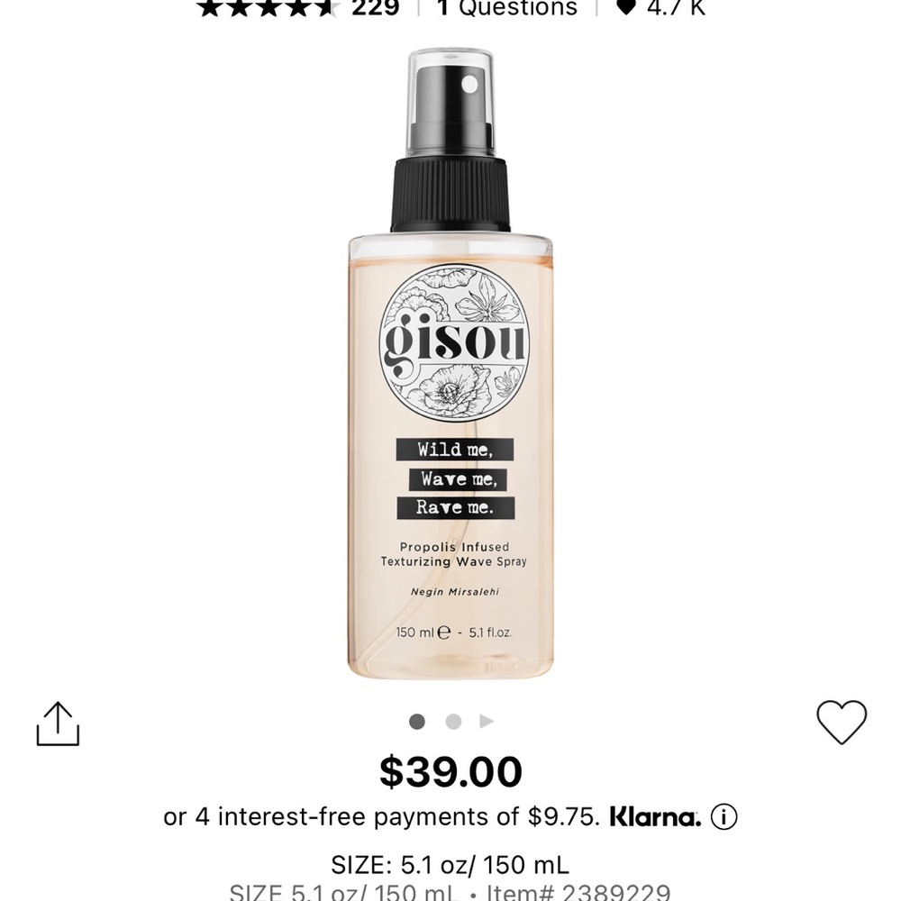 Gisou Texture Wave Spray